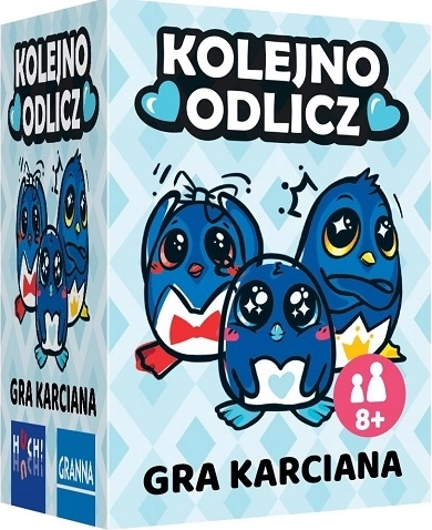 Jeu de cartes Kolejno odlicz – les pingouins les plus mignons