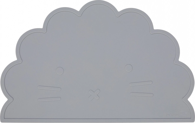 Tapis antidérapant en silicone Lion, gris