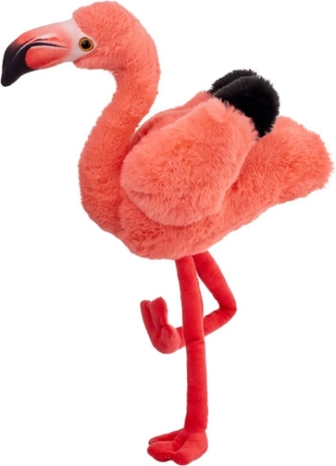 Flamant rose en peluche 28 cm