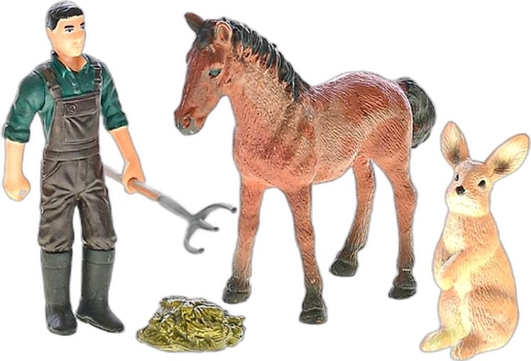 Ferme Zoolandia – ensemble de jeu avec animaux et accessoires (4 types) - 1 pièce