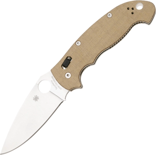 Couteau pliant Spyderco Manix 2 XL Brun, CPM Cru-Wear, Micarta, satin 9,8 cm