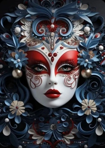 Peinture diamant – masque 30 × 40 cm