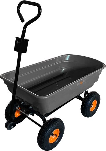 MalTec chariot de jardin avec benne basculante 75 l, 300 kg