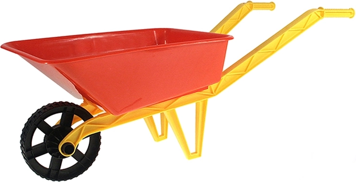 Brouette en plastique pour enfants, rouge, 72 × 29 × 25 cm