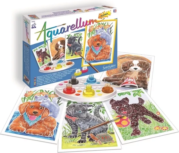 Sentosphere set d’aquarelle junior – Chiots