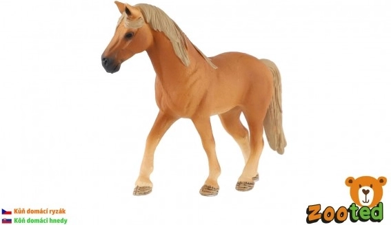 Modèle en plastique de cheval brun 13 cm