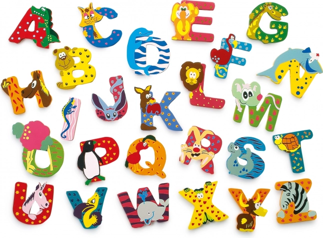 Small Foot lettre en bois F