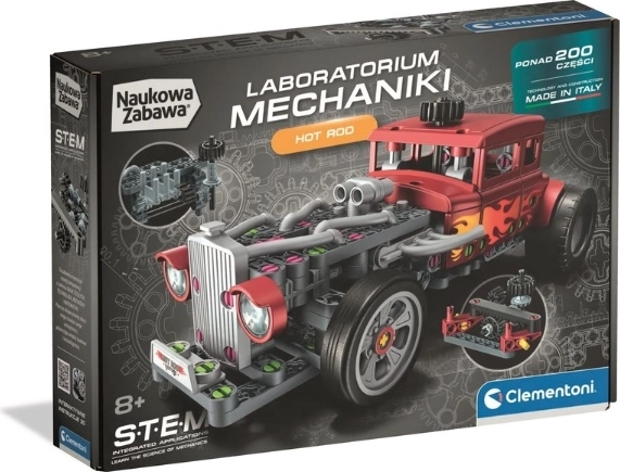 Clementoni Laboratoire de mécanique Hot Rod – kit de construction STEM