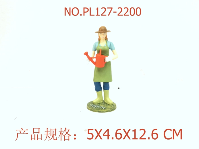 Figurine de fermière 12,6 cm
