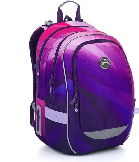 Sac à dos scolaire Topgal vague rose