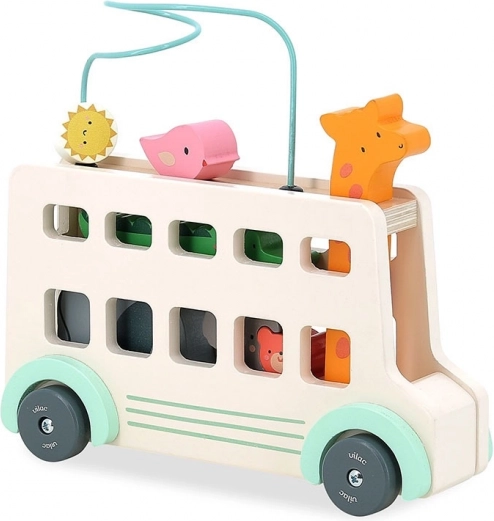 Bus en bois pour animaux par Sarah Betz