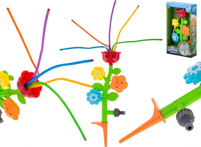Arroseur de jardin pour enfants en forme de fleur – fontaine d'eau à raccorder au tuyau d'arrosage