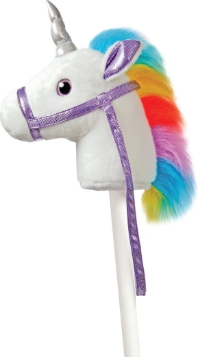 Giddy Ups Dizzy Unicorn cheval-bâton en peluche 94 cm