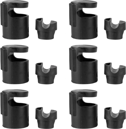 Neo-Sport clips de type C pour le montage du filet de sécurité intérieur de trampoline (6 pièces)