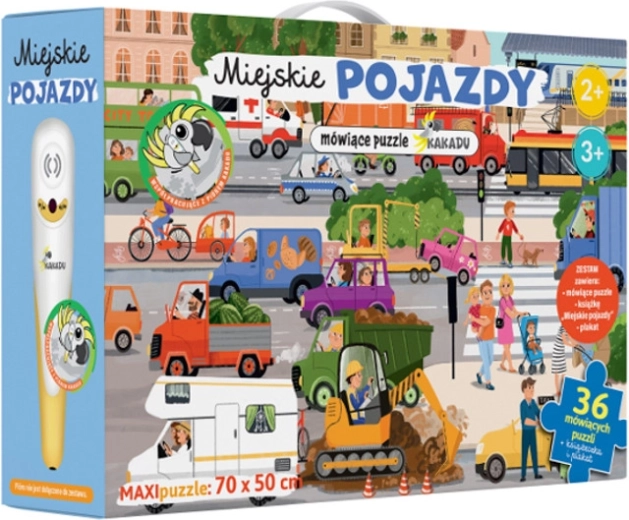 Puzzle parlant Kakadu – véhicules de ville