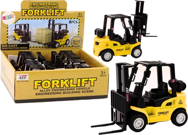 Chariot élévateur métallique à friction – jaune