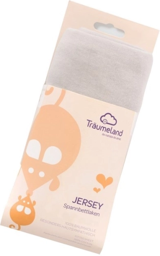 Träumeland drap-housse jersey pour parc 100 × 100 cm gris clair