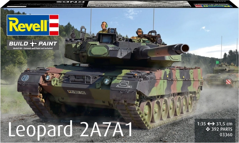 Maquette en plastique du char Leopard 2A7A1