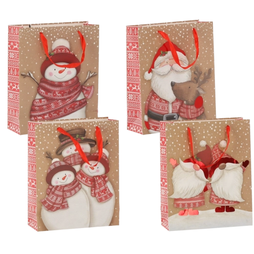 Sac cadeau de Noël Świąteczne Postacie 30 × 42 × 12 cm