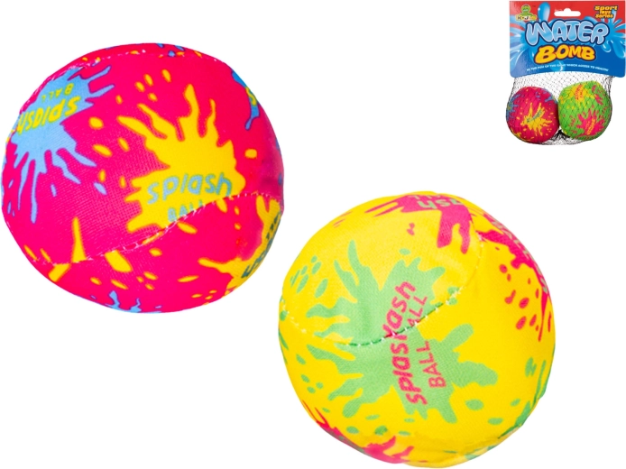 Bombes à eau textiles néon 7 cm - 2 pièces