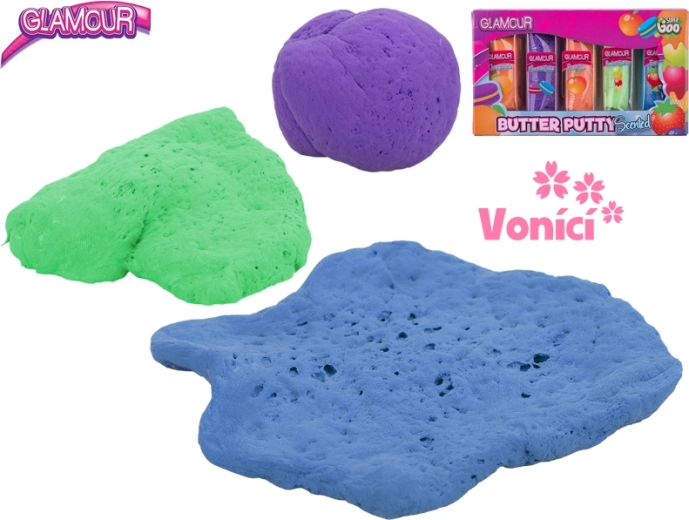 Glamour pâte à modeler parfumée texture beurre 5×60 g