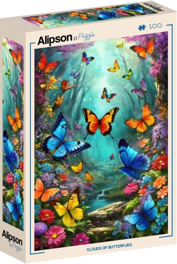 Puzzle Alipson Nuages de papillons 500 pièces