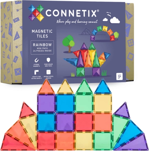 Connetix Rainbow Mini Pack jeu de construction magnétique 24 pièces