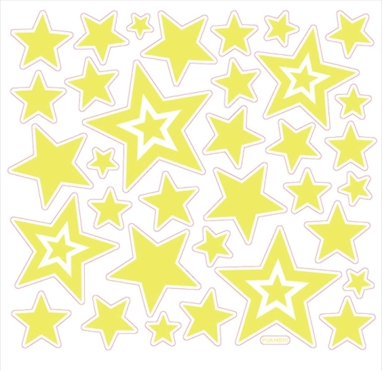 Autocollants muraux phosphorescents – étoiles