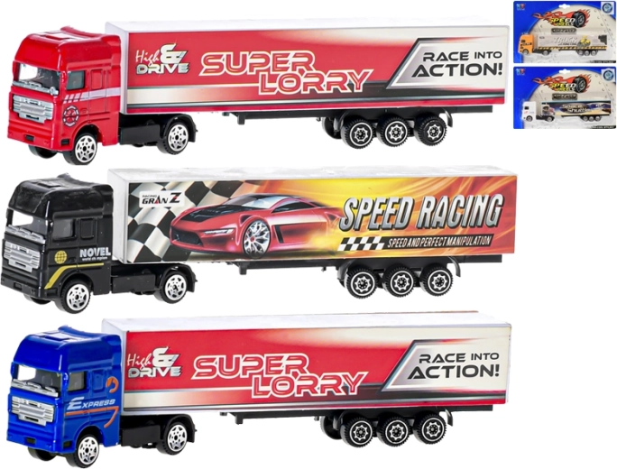 Camion conteneur en métal 20 cm, échelle 1:87, roue libre