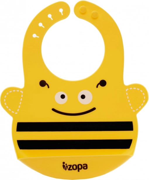 Bavoir en silicone avec motif amusant Bee