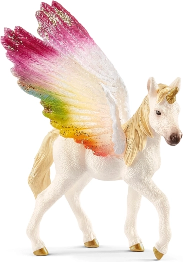 Poulain licorne arc-en-ciel ailé Schleich