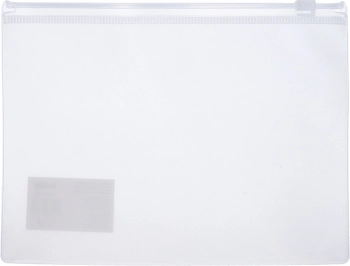 Pochette transparente pour documents avec fermeture éclair