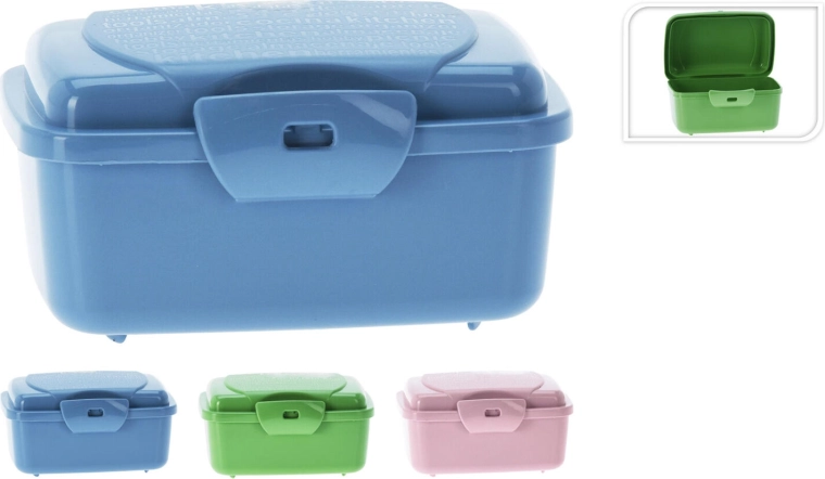 Boîte à collation avec fermeture à clic 350 ml, assortiment de couleurs