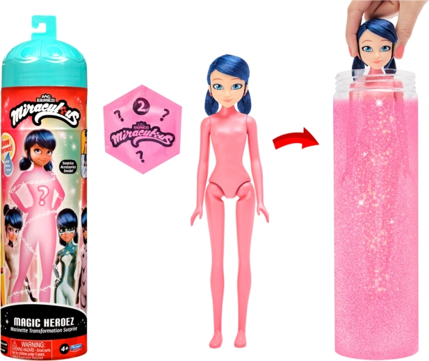 Miraculous Magic Heroez poupée Marinette avec transformation magique et accessoires