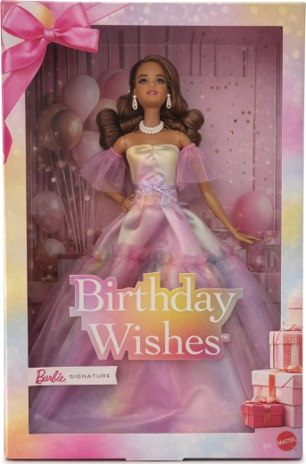 Barbie Signature Birthday Wishes – poupée de collection avec support