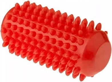 Rouleau de massage et de rééducation Fizjo à picots 12,8 cm rouge