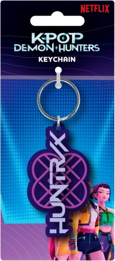 Pendentif PVC K‑POP Demon Hunters Huntrix – logo du groupe