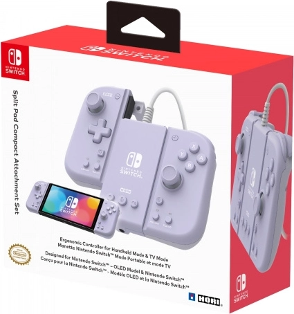 Hori Split Pad Pro Attach Set – manette lavande pour Nintendo Switch