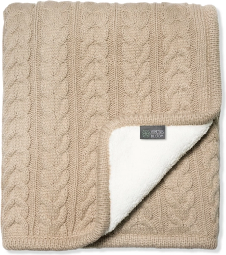Couverture Vinter & Bloom Cuddly Sand Beige