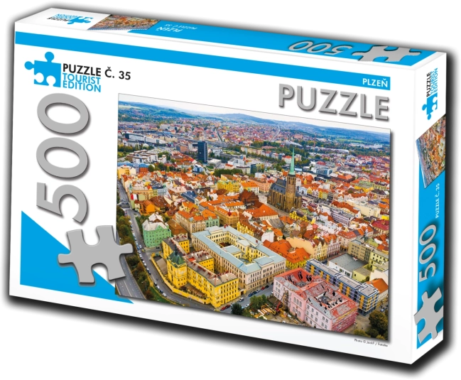 Puzzle Plzeň 500 pièces Édition touristique
