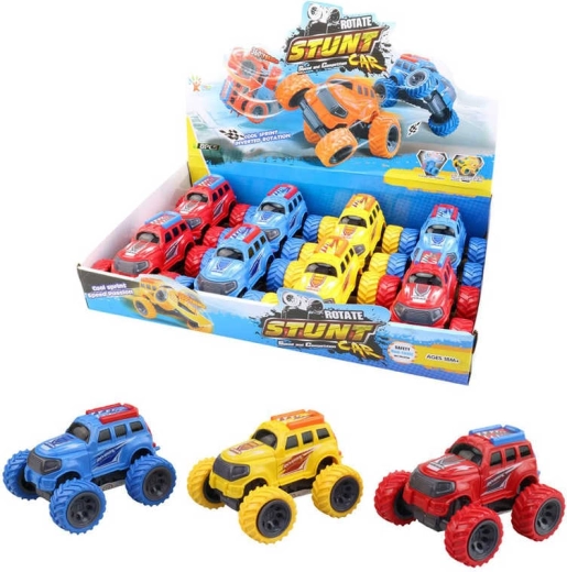 Voiture stunt tout-terrain à rétrofriction avec grandes roues 19 cm - 1 pièce