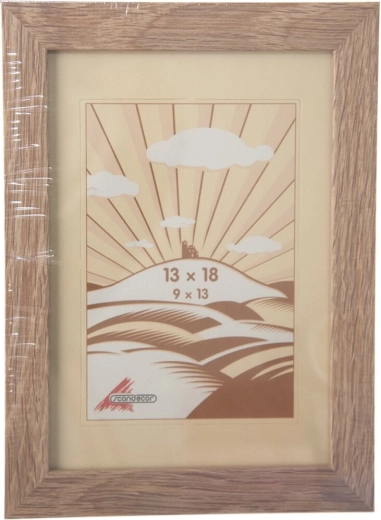 Cadre photo en bois beige 13 × 18 cm