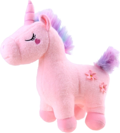 Licorne en peluche magique 48 cm – Rose