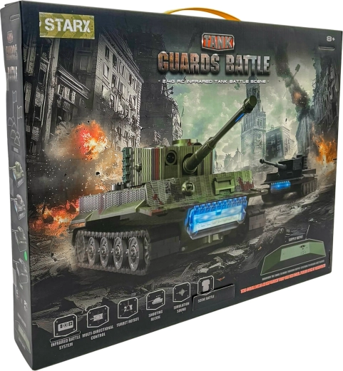 STARX bataille de chars RC 2,4 GHz – champ de bataille (2 chars)