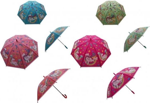 Parapluie enfant automatique Licorne 66 cm