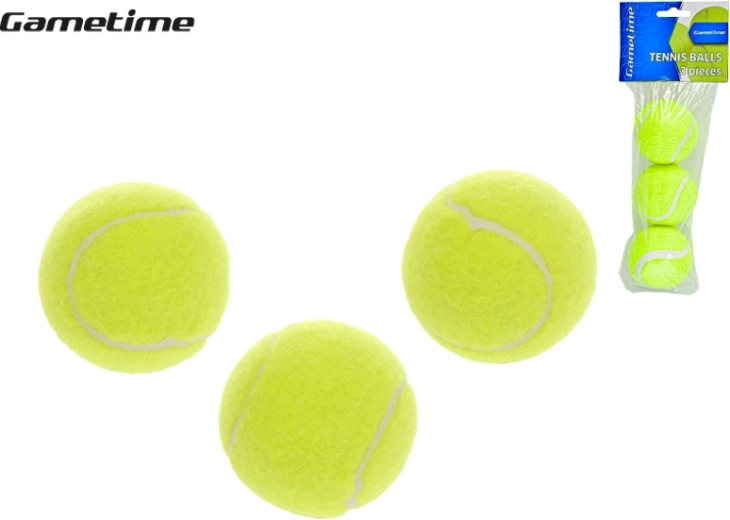 Balles de tennis GAMETIME 6 cm, lot de 3 pièces