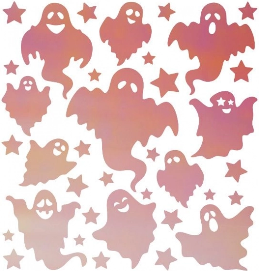 Patches thermocollants fluorescents Halloween Fantômes