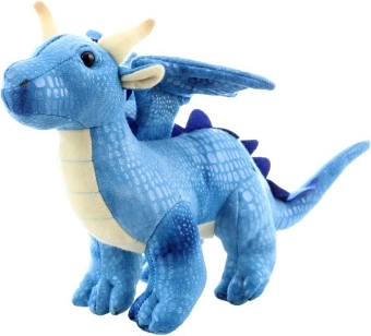 dragon en peluche bleu 20 cm éco-responsable