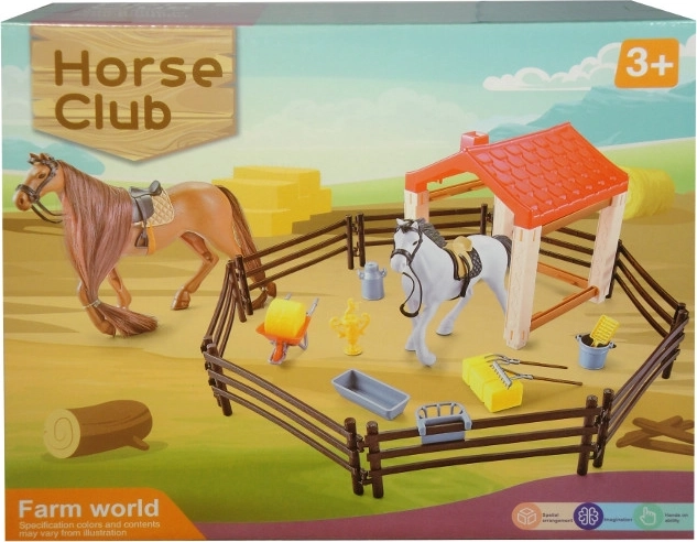 Set écurie avec cheval et accessoires