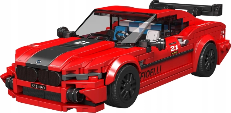 Set de construction Mould King voiture de sport rouge de 494 pièces